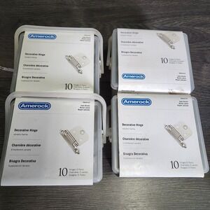 40 PCS Satin Nickel Variable Overlay Face Mount Cabinet Hinge